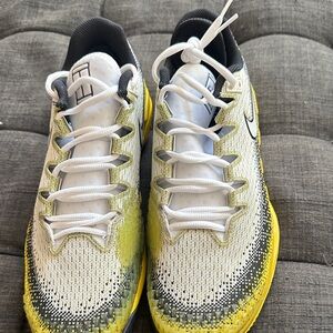 Nike Zoom X Gradient White and Yellow tennis shoes.   Size 10.5